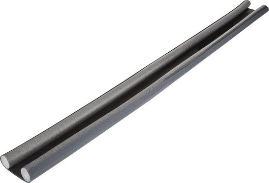 JOOLFA Tochtstrip - Grijs - Tochtstrips voor deuren - Tochtstopper - Tochtrol - Tochtband - Zelfklevend - 95 cm
