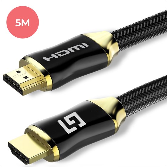 LifeGoods HDMI 2.0 Kabel - 5M - 18Gbps - 4K (60 Hz) - Zwart review