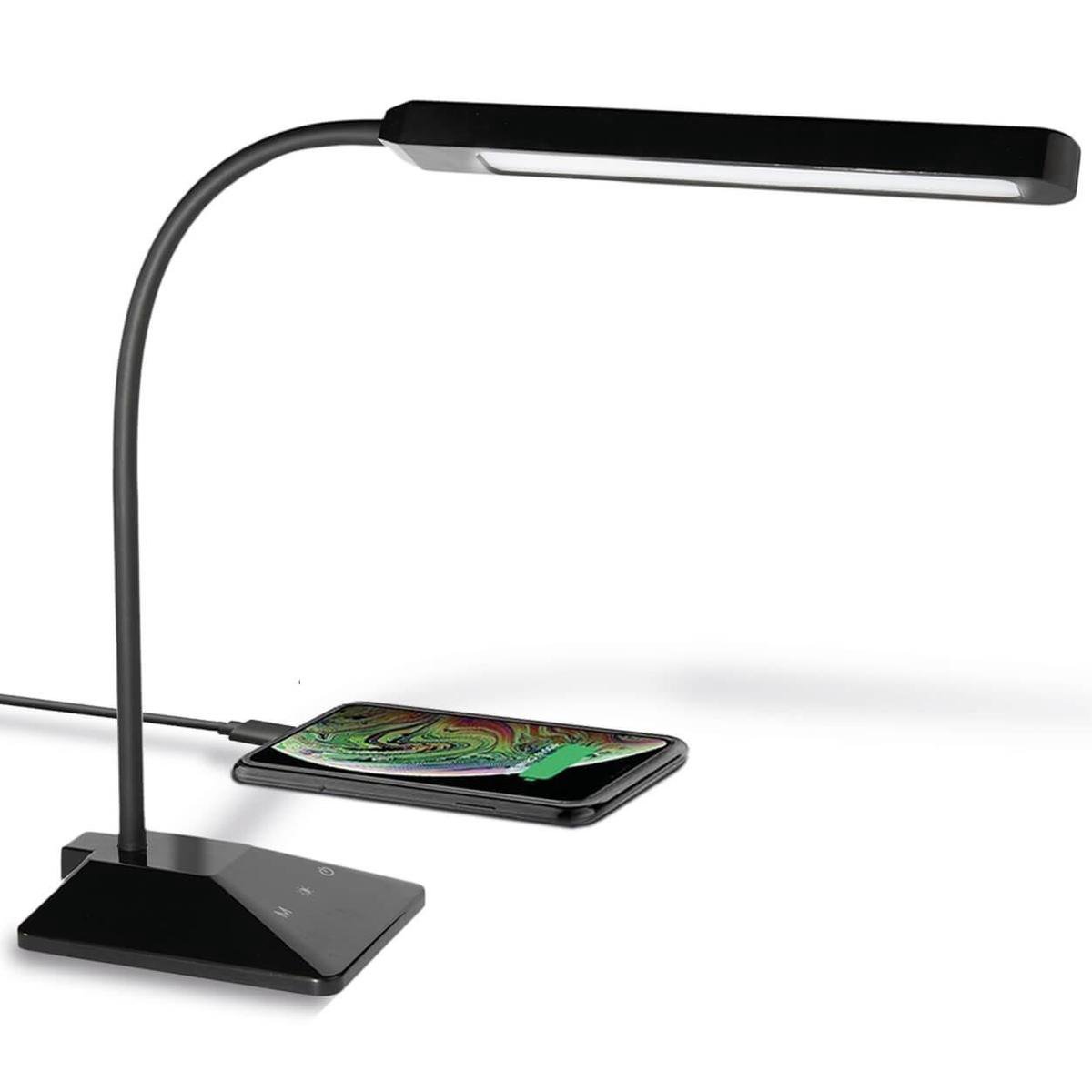 LifeGoods Bureaulamp - Verstelbaar - LED - Dimbaar - USB Oplader - Wit en Warm Licht - Zwart review
