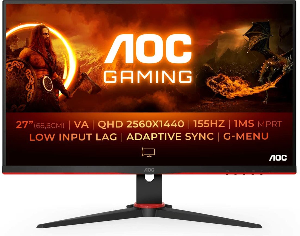AOC Q27G2E - QHD VA Gaming Monitor - 144hz -155Hz - 27 Inch review