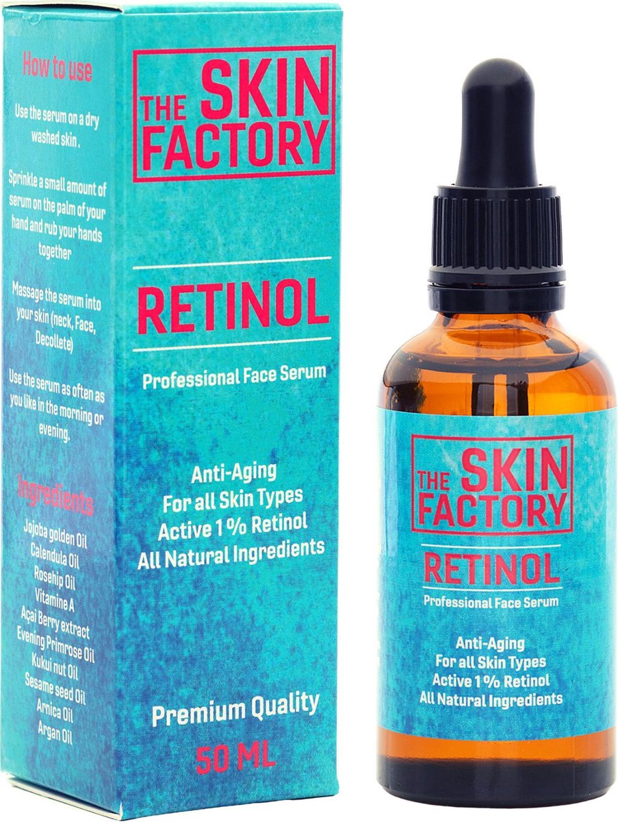 The Skinfactory - Retinol Serum - 50 ML - Vitamine E - Anti Aging - Tegen Pigmentvlekken review