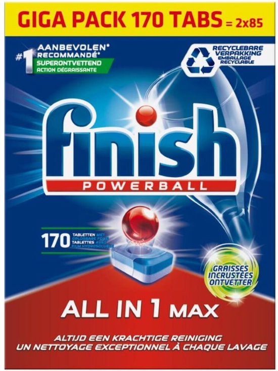 Finish All in 1 Max Ontvetter Vaatwastabletten review